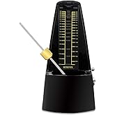 HOSEYIN Mechanical Metronome, Universal Metronome for Piano, Guitar, Violin,Drums and Other Instruments (Classic Black)