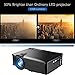WEILIANTE HD Mini Video Projector, 1500 Lumens Home Theater Projector Support 1080P HDMI AV VGA USB SD for Home Cinema Movie Laptop iPhone Andriod Smartphone