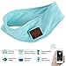 Sports Headband Headphone Wireless Music Headband Sleeping Headphones Washable Sweatband Earphone Built in Speaker Stereo Headset Headband for Men Women Running Jogging Workout Yoga Air Travel (Blue)