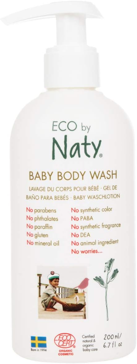 Amazon Com Eco By Naty Baby Body Wash Organic Plant Based Ingredients With 0 Perfume Hypoallergenic And Dermatologically Tested 0 Ml Bottle Health Personal Care