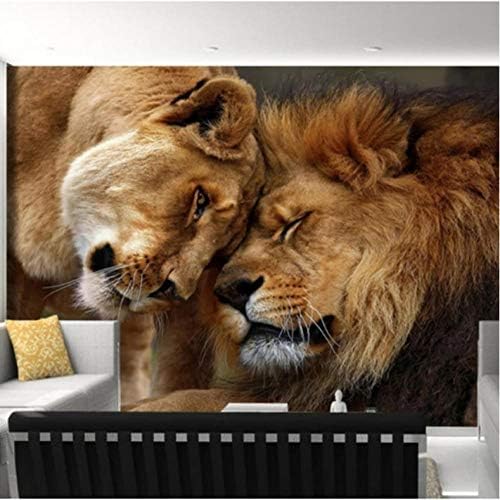 Hershop カスタム3d立体壁壁画ライオンタイガー象壁紙現代美術動物壁紙キッズルーム馬壁画部屋の装飾b B014r6b9 1 795円