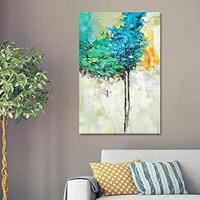 B2T Abstrace Cold Tree in Dram, Design Pick by Winifred, Canvas Wrap - 12x18 inches