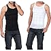 Men's Compression Undershirt Shirt Vest Tank Top Body Shaper Workout Tank Tops Training Shirt Perfect for running, workout, gym, yoga, dailywear - White Large