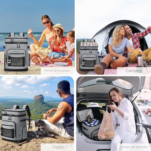 Hulongo Nevera Bolsa Impermeable Grande Térmica Isotérmica Aislada a Prueba de Fugas para Camping, Playa, Pesca, Picnic, Viajes, Exteriores