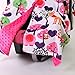 Baby Minky Velboa Carseat Canopy Carrier Cover (Safari/Hot Pink)