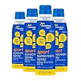 Mountain Falls Sport Sunscreen Continuous Spray, SPF 70 Broad Spectrum UVA/UVB Protection, 6 Ounce (Pack of 4)
