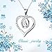 YFN Sterling Silver Heart Pendant Necklace Engraved 