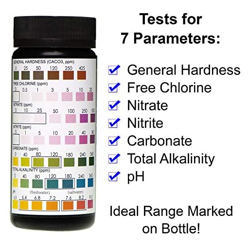 JNW Direct 7 in 1 Aquarium Test Strips 50 Count, Best Kit for