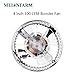 MELONFARM 4 Inch Duct Fan 100 CFM, Low Noise HVAC Metal Booster Blower for Exhaust and Intake Extra Long 6.0' Grounded Power Cord