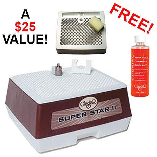 Glastar Super Star II Glass Grinder w/ Bottle of CJ's Cutting Oil Included