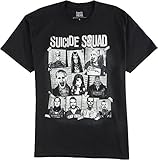 Suicide Squad Group Cork Board Men's Black Shirt