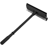2 in 1 Window Squeegee for Car,Window Cleaner with Long Handle,Sponge Car Squeegee for Gas Station, Glass,Shower,Outdoor High Window Cleaning