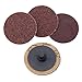 50PCS 1 inch Roll Lock Sanding Disc, VÉZAAR Quick Change Discs 36 60 80 120 240 Grit Assortment Die Grinder Accessories with 1/4 Dia Arbor