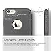 elago iPhone 6S Plus Case, [Leather Hole Flip] - [Card Slot][Screen Protection][Premium Hybrid Construction] - for iPhone 6/6S Plus (Dark Grey)