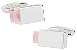 Cuff-Daddy Designer Fiber Optic Pink Cufflinks with