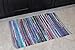 DII Chindi Home Collection Handwoven Multicolor Area Rag Run, 4x6