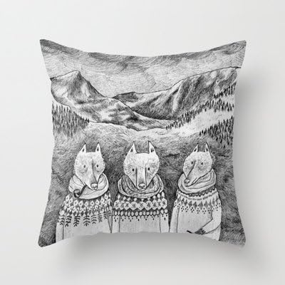 JulianArtsale Icelandic Foxes 300 Merry Christmas Gifts to Cotton Linen Throw Pillow Case Cushion Cover Home Sofa Decorative 18 X 18 Inch