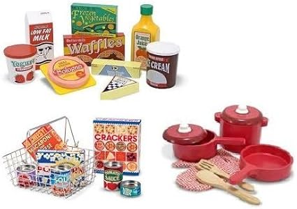 Amazon Com Melissa And Doug Food Play Set Kitchen Accessories