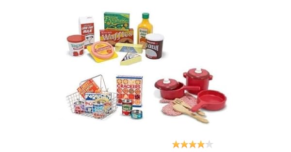 Amazon Com Melissa And Doug Food Play Set Kitchen Accessories