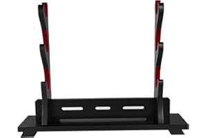 FLURSAILE Sword Stand Sword Rack, Wands Display Stand, Samurai Sword Stand, Katana Sword Holder (3-Tier)