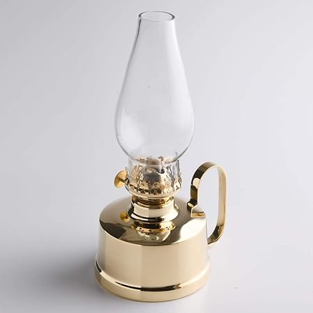 Amazon 真鍮製 テーブル オイルランプ 金色 ゴールド 卓上 オイルランプ 手付 Mini Juro Pb Cil234 Pb Rcp Asu Canalship 銀の船 テーブルランプ