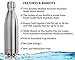 Cayman Fitness Double Walled Vacuum Insulated Stainless Steel Water Bottle - 17 oz