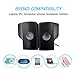 ELENKER USB Computer Speaker, Laptop Speaker,PC Speaker,Mini Sound Bar Speaker for TV, Desktop, Laptop, Smartphone and Tablet, Black