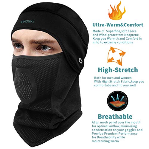 KINGBIKE Balaclava Ski Mask Motorcycle Running Full Face Cover