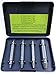 Spin Out Tools 4-Piece Dual Tip HSS Damaged Screw Extractor Set with Case