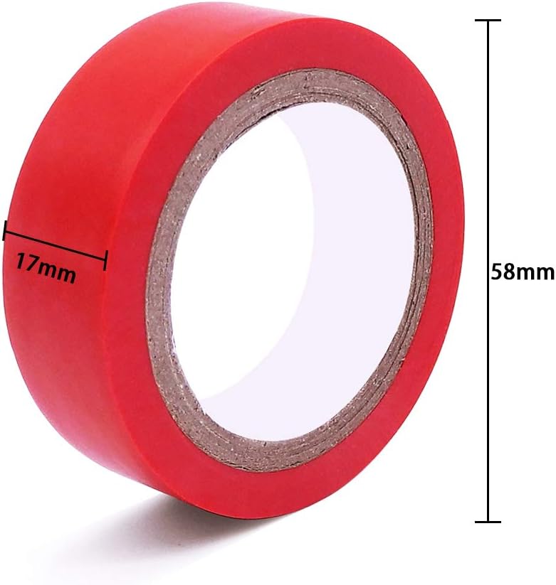 ALBOYI 6 Rolls Red Electrical Tape - Image 3