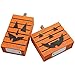 MorTime 2 Pack Pumpkin Wooden Light Halloween Decorations, Harvest Fall Thanksgiving Party Decoration with LED Light