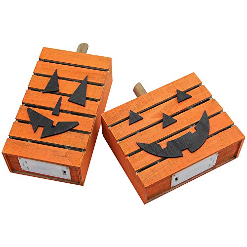 2 Pack Pumpkin Wooden Light - Image 6