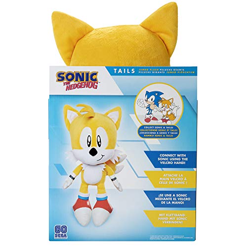 Sonic The Hedgehog - Jakks Jumbo Plüsch Tails Figur, 50 cm, Kuscheltier, großes Plüschtier, 404794 – Bild 8