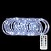 LE LED Rope Lights, Battery Powered, Remote Dimmable Daylight Waterproof 33ft 120 LED Indoor Outdoor Light Rope and String for Deck, Patio, Bedroom, Boat, Camping Landscape lighting and More Pack of 2