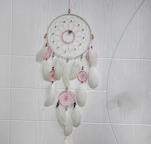 Pink 7 Circles Dream Cather Decor for Bedroom