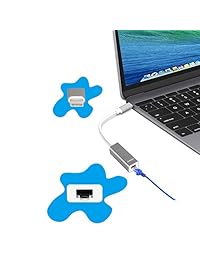 anbear USB 3.1 Tipo C (USB C & puerto Thunderbolt 3 Compatible) a RJ45 Gigabit Ethernet Lan adaptador de red