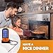 Allinthebox Wireless Meat Thermometer, BBQ Grill Waterproof Digital Cooking Food Thermometer Smart Remote Meat Grill Thermometers for Cooking, Barbeque, Smoker, Grilling, Oven, BBQ Kitchen