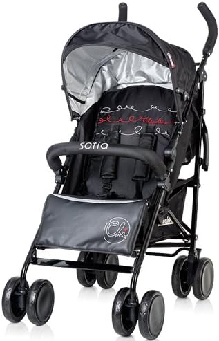 Chipolino Sofia Baby Buggy (Black Caviar)