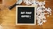 Changeable Black Felt Letter Board with Stand 10x10 Inch Premium Oak Frame with 300 Letters and Symbols