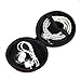 2 Pack Small Electronic Case for Earbuds, Earphone - GLCON Sturdy EVA Carrying Case, Shockproof Exterior - Portable Storage Pouch Bag for Charger, USB Flash Drive, Adapter, Earpiece