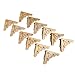 dophee 12Pcs Antique Brass Jewelry Box Corner Case Chest Corner Protector Guard Edge Cover