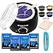 DTOETKD Waxing Kit Home Wax Warmer Hair Removal Wax Kit with 4 Hard Wax Beans 20 Wax Applicator Sticks 4 Small Bowls Eyebrow Tweezers for Women Men Full Body Legs Face Eyebrows Bikini