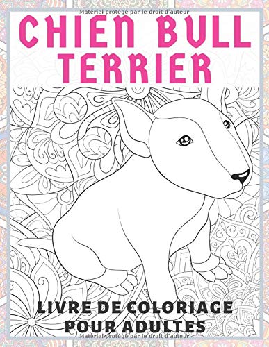 Amazon Fr Chien Bull Terrier Livre De Coloriage Pour Adultes Leclerc Lyana Livres