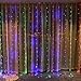 304 LED Window Curtain String Light Wedding Party Home Garden Bedroom Outdoor Indoor Wall Decorations (Multicolor)