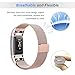 For Fitbit Charge 2 Replacement Bands, Letscom Stainless Steel Milanese Metal Replacement Accessories Wristband with Unique Magnet Lock for Fitbit Charge 2 HR