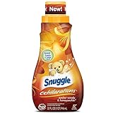 Snuggle Exhilarations Liquid Fabric Softener, Amber Woods & Honeysuckle, 32 Fluid Ounces, 37 Loads