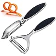 Potato Peelers, Vegetable Peeler for Kitchen Stainless Steel Y Shape Swivel Peelers, Carrot, Fruit, Ergonomic Non-Slip Handle