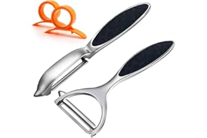 Potato Peelers, Vegetable Peeler for Kitchen Stainless Steel Y Shape Swivel Peelers, Carrot, Fruit, Ergonomic Non-Slip Handle