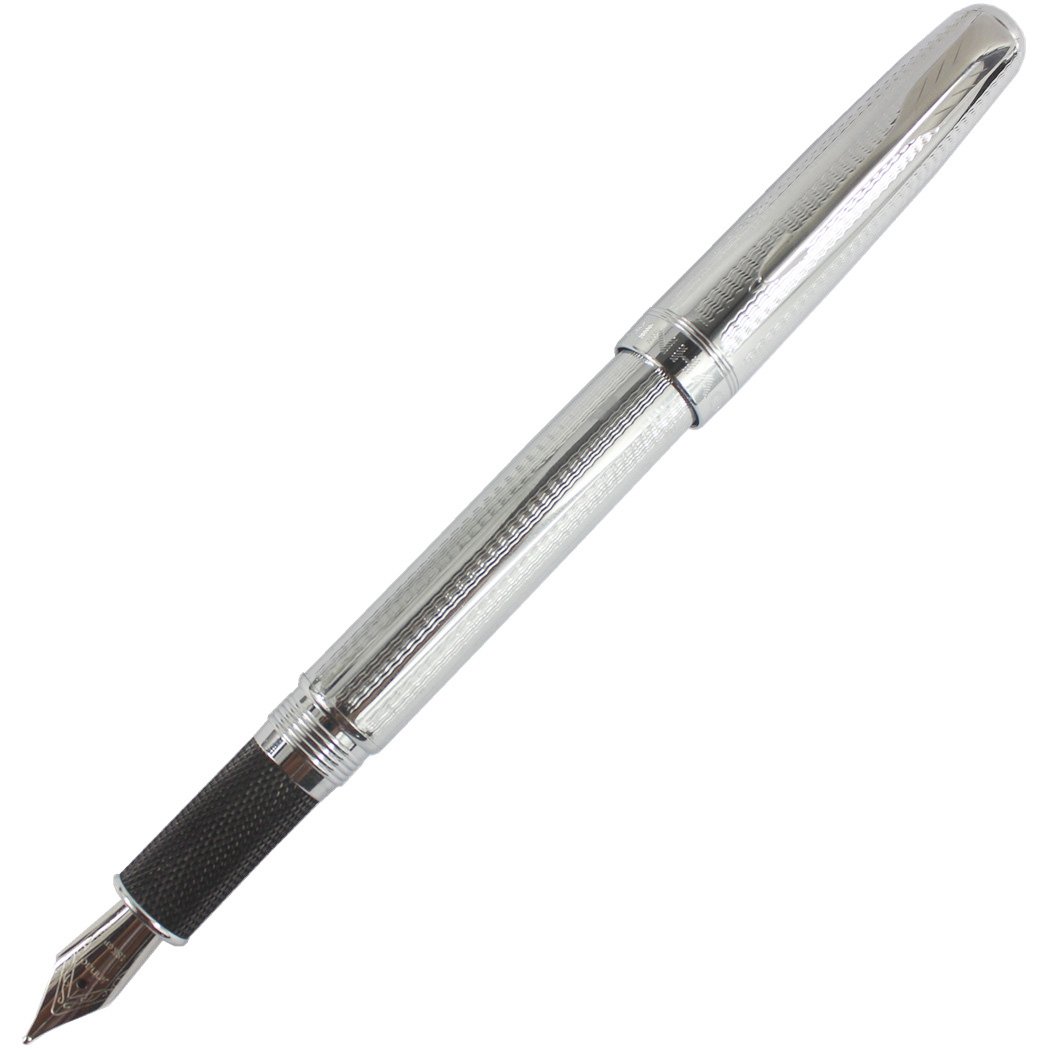 Gullor Luxury Exquisite Jinhao 601 Pure Silver Fountain Pen