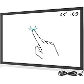 Senisway 43 Inch Multi 10 Points IR Touch Screen Overlay,IR Infrared Touch Frame Driver Free with USB Interface